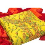 Yellow Exclusive Dress Material Suit