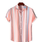Light Salmon Imagic Cotton Shirt For Men