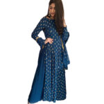 Allports Designer Georgette Plazo Suit