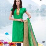 409 Green Bhagalpuri Straight Suit