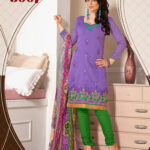 3007 Designer Purple Chudidar Suit