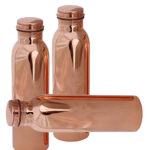 Three Plain Copper Bottles