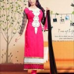 3745 Pink and Black Straight Suits