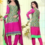 9005APaleGreen and DeepPink Straight Suit