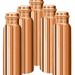 Five Plain Copper Bottles