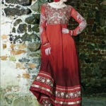 2002 Red and Golden Designer Anarkali Suit