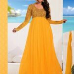 3604 Turmeric Yellow Anarkali Suit