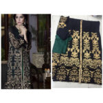BD03 Black and ForestGreen Georgette Party Wear Designer Suit