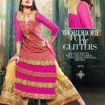 3014 Magenta and Cream Designer Suit