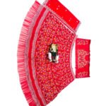 Red Taffeta Silk Heavy Embroidery Work Lehenga Choli