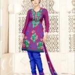 6013 Purple and Blue Salwar Suit