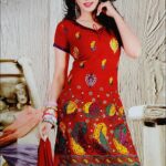 150Red and Purple Salwar Suit