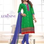 8009 Green Designer Straight Suit
