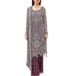Grey Designer Pakistani Suit