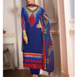 3312NavyBlue Party Wear Georgette Straight Suit