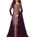 Purple Designer Anarkali Suit