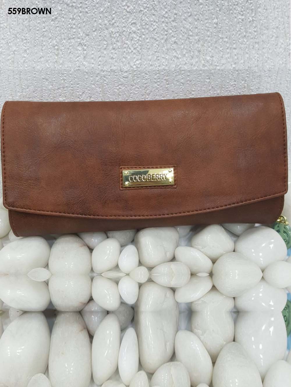 559 Brown Stylish Women Clutch