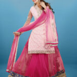 3020Pink and Light Pink Lehenga Choli