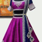 Purple Designer Malbari Silk Lehenga Choli With Dupatta