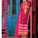 7018Red and DarkMagenta Party Wear Embroidered Georgette Long Straight Suit