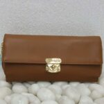 555 Brown Stylish Women Clutch