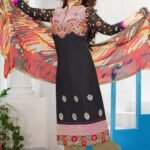 10019 Black Pure Cambric Cotton Straight Suit