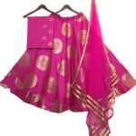 Rani Jacquard Banarasi Silk Lehenga