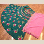 Peacock Green Bridal Wear Embroidered Lehenga Choli