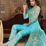 903 Aqua Blue Designer Suit