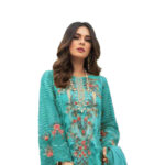 Blue Green Heavy Embroidered Pakistani Suits