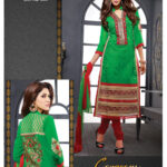 9311Green and Red Straight suit
