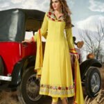 4011 Yellow Designer Anarkali Suit