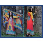 20000Yellow and Red Party Wear Satin Pakistani Suit