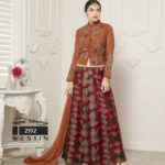 2552 Brown Red Designer Lehenga Choli