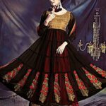21Black and Pink Anarkali Suit
