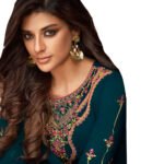 Rama Green Designer Staright Suit