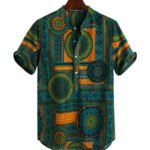 Rama Green Imagic Cotton Shirt For Men