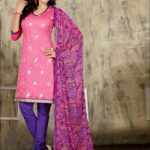 7014 Pink Chudidar Suit