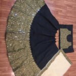 Black Bridal Wear Embroidered Lehenga Choli