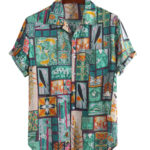 TealGreen Imagic Cotton Shirt For Men