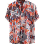 Cinnabar Imagic Cotton Shirt For Men